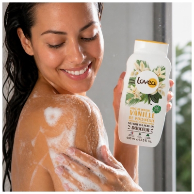 Lovea Gelée de Douche Parfum Vanille de Polynésie 400 ml