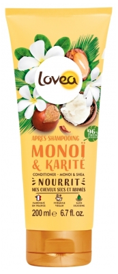 Lovea Après-Shampoing au Monoï et à l'Huile de Karité 250 ml