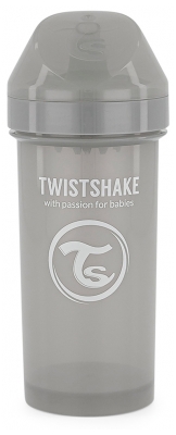 Twistshake Tasse Kid Cup Dès 12 Mois 360 ml - Couleur : Gris Pastel