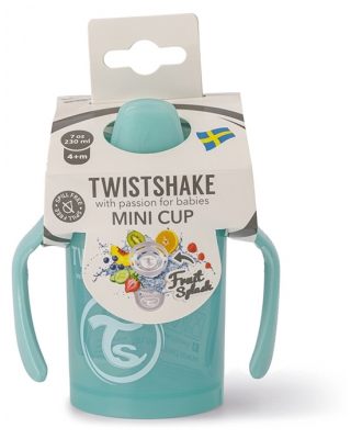 Twistshake Tasse Mini Cup Édition Limitée Dès 4 Mois 230 ml - Couleur : Turquoise