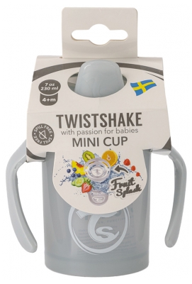 Twistshake Tasse Mini Cup Édition Limitée Dès 4 Mois 230 ml - Couleur : Gris Clair