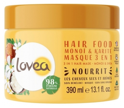 Lovea Hair Food Masque 3en1 Monoï & à l'Huile de Karité 390 ml