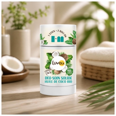 Lovea Déo-Soin Solide à l'Huile de Coco 50 g