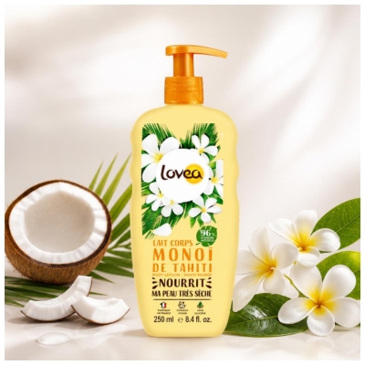 Lovea Lait Corps Monoï de Tahiti Peau Très Sèche 250 ml