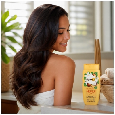 Lovea Shampoing au Monoï et à l'Huile de Karité 250 ml