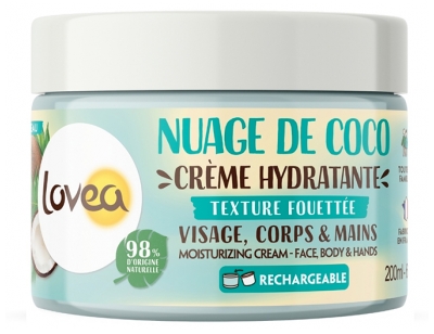 Lovea Crème Hydratante Nuage de Coco Visage Corps & Mains 200 ml