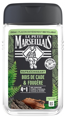 Le Petit Marseillais Gel Douche 4en1 Bois de Cade et Fougère 250 ml