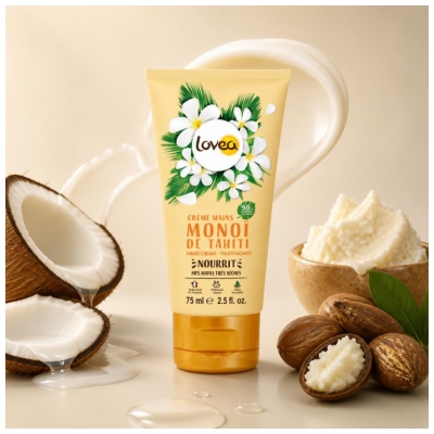 Lovea Crème Mains Nourrissante Monoï de Tahiti 75 ml