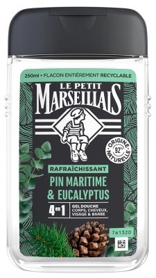 Le Petit Marseillais Gel Douche 4en1 Pin Maritime et Eucalyptus 250 ml