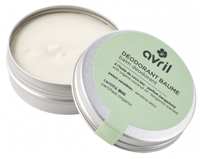 Avril Déodorant Baume à l'Huile de Coco Parfum Bergamote Bio 85 g 