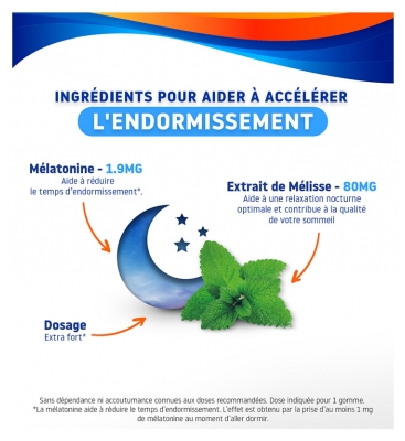 Valdispert Endormissement Sommeil Rapide 1,9 mg 60 Gommes
