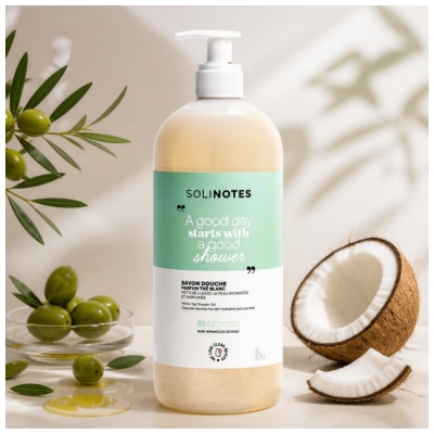 Solinotes Thé Blanc Savon Douche 1L