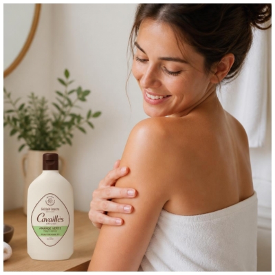 Rogé Cavaillès Gel Bain et Douche Amande Verte Peaux Sensibles 400 ml