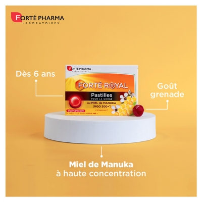 Forté Pharma Royal Pastilles Gorge Goût Grenade 24 Pastilles