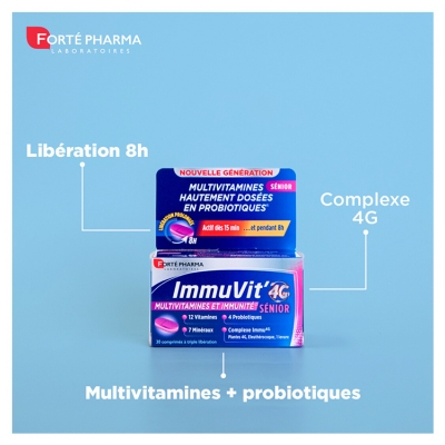 Forté Pharma Immuvit'4G Sénior 30 Comprimés