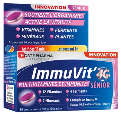 Forté Pharma Immuvit'4G Sénior 30 Comprimés
