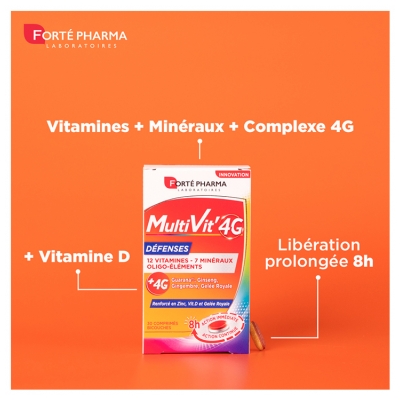 Forté Pharma Multivit 4 g Défense - 60 Comprimés