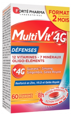 Forté Pharma Multivit 4 g Défense - 60 Comprimés