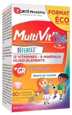 Forté Pharma Multivit Kids Défenses 60 Comprimés à Croquer