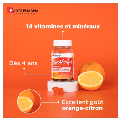 Forté Pharma Multivit Gummies Énergie 60 Gommes