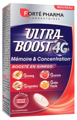 Forté Pharma Ultra Boost 4G Mémoire et Concentration 15 Unités