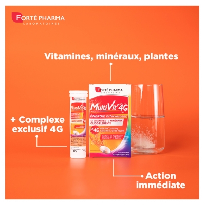 Forté Pharma Multivit 4 G Énergie Effervescent 60 Comprimés