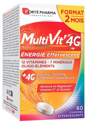 Forté Pharma Multivit 4 G Énergie Effervescent 60 Comprimés