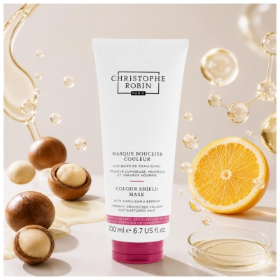 Christophe Robin Masque Bouclier Couleur Cheveux Colorés Décolorés et Méchés 200 ml