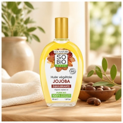 Léa Nature SO BIO étic Huile Végétale de Jojoba Biologique 50 ML