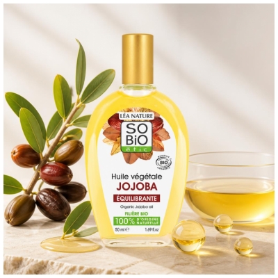 Léa Nature SO BIO étic Huile Végétale de Jojoba Biologique 50 ML