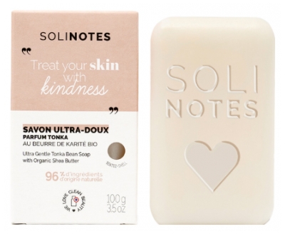 Solinotes Tonka Savon Solide Ultra-Doux au Beurre de Karité 100 g