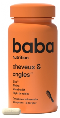 Baba Nutrition Cheveux et Ongles Complément Alimentaire 60 Capsules
