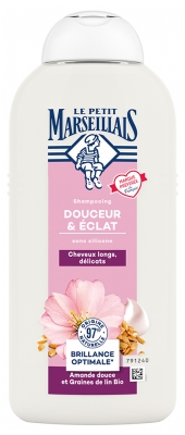 Le Petit Marseillais Shampoing Douceur et Éclat Graines de Lin et Amande Douce 300 ml
