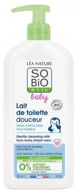 Léa Nature SO BIO étic Baby Lait de Toilette Douceur Biologique 500 ML