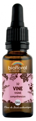 Biofloral Fleurs de Bach 32 Vine Compte Gouttes Bio 20 ml