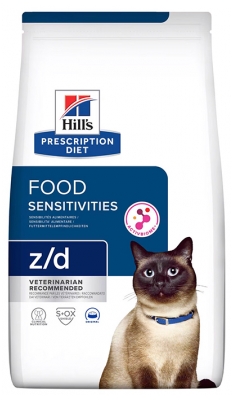 Hill's Chat Sensibilités Alimentaires z/d Activbiome+ 1,5 kg