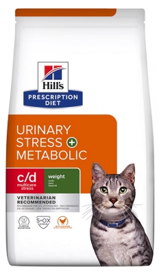 Hill's Chat Urinaire Stresse+ Metabolisme c/d Multicare Poulet 1,5 kg