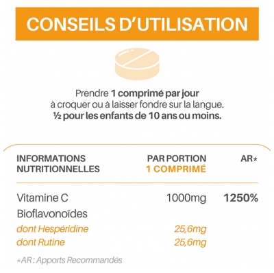 Orthonat Acérola c-Max 1000 - 120 Comprimés