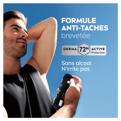 Nivea Men Black & White Invisible Anti-Transpirant 72H Déodorant Spray 200 ml
