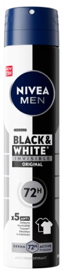 Nivea Men Black & White Invisible Anti-Transpirant 72H Déodorant Spray 200 ml