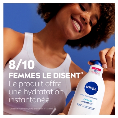 Nivea Lotion Corps Express Hydratation Peaux Normales à Sèches 72H 250 ml