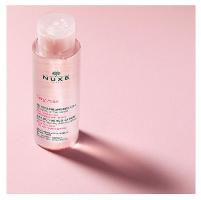 Nuxe Very Rose Eau Micellaire Apaisante 3-en-1 Visage et Yeux 400 ml