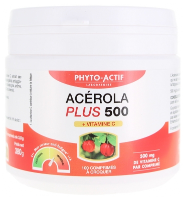 Phyto-Actif Acérola Plus 500 100 Unités