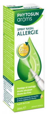 Phytosun Arôms Spray Nasal Allergie - Jusqu'à 6h de Protection - 20 ml