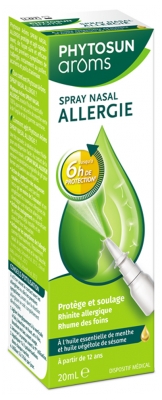 Phytosun Arôms Spray Nasal Allergie - Jusqu'à 6h de Protection - 20 ml
