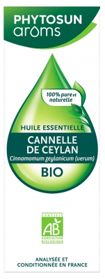 Phytosun Arôms Cannelle Ceylan / Cinnamomum Zeylanicum Écorce Bio 5 ml
