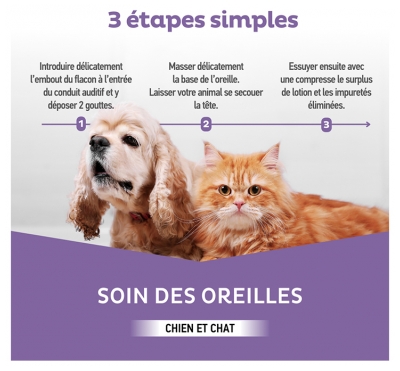 Clément Thékan Soin des Oreilles chiens et chats 100 ml
