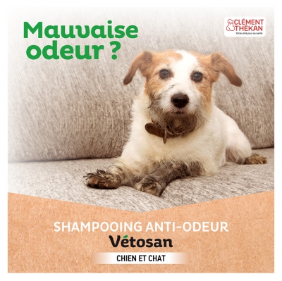 Clément Thékan Vétosan Shampoing Anti Odeurs Chats et Chiens Bio 200 ml 