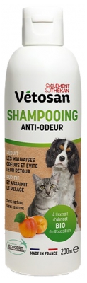 Clément Thékan Vétosan Shampoing Anti Odeurs Chats et Chiens Bio 200 ml 