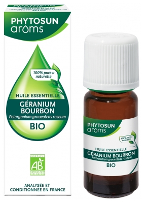 Phytosun Arôms Géranium Bourbon / Pélargonium Graveolens Roseum Bio 10 ml